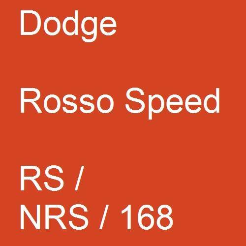 Dodge, Rosso Speed, RS / NRS / 168.